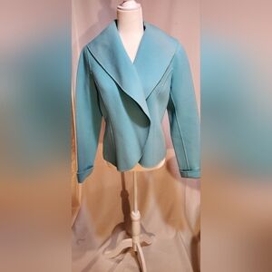 100% Wool Tourquoise Blue Jacket